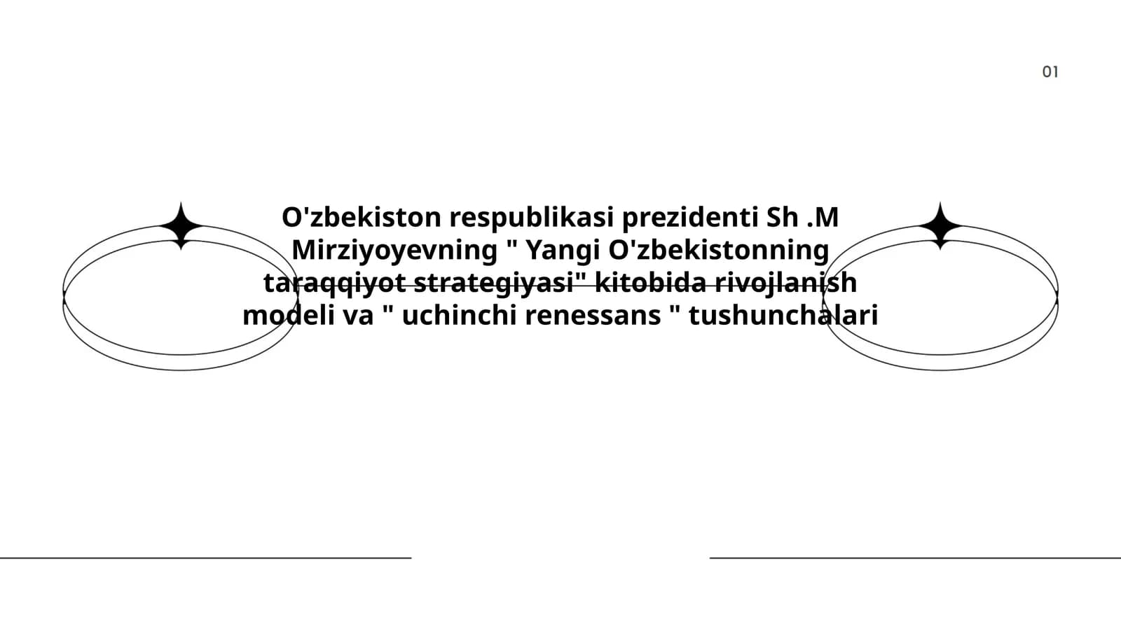 Yangi O'zbekistonning taraqqiyot strategiyasi