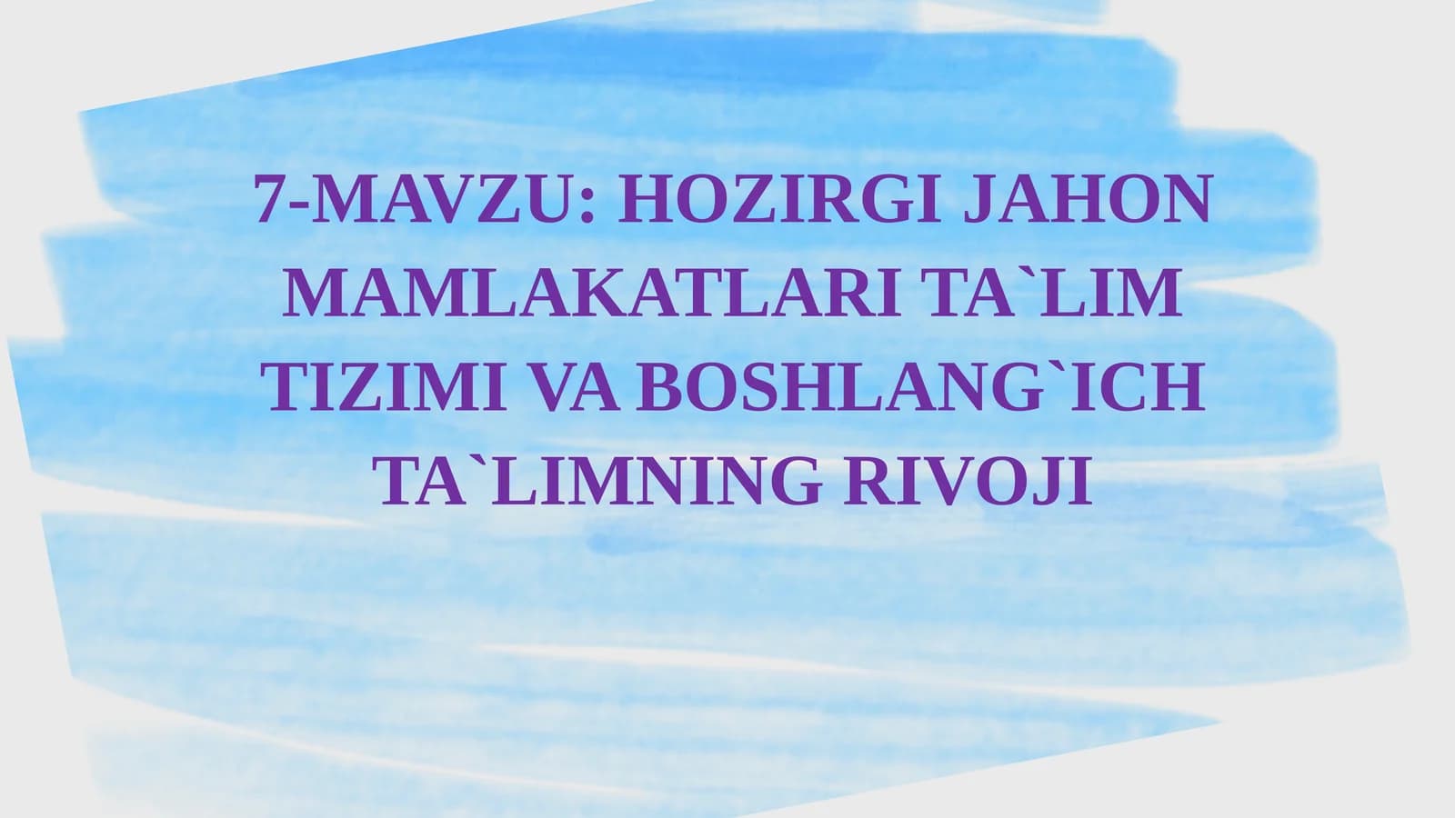 MA’LUMOT