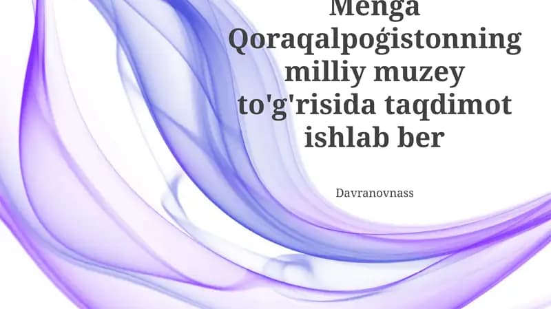 Qoraqalpoģistonning Milliy Muzey