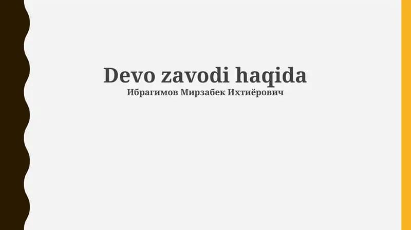 FHDYo bo'limlari
