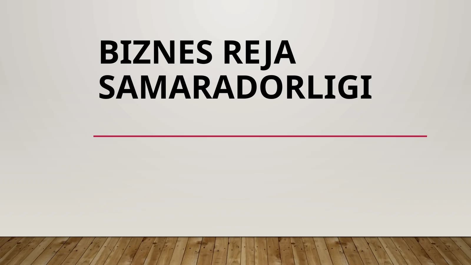 Biznesrejasamaradorligi