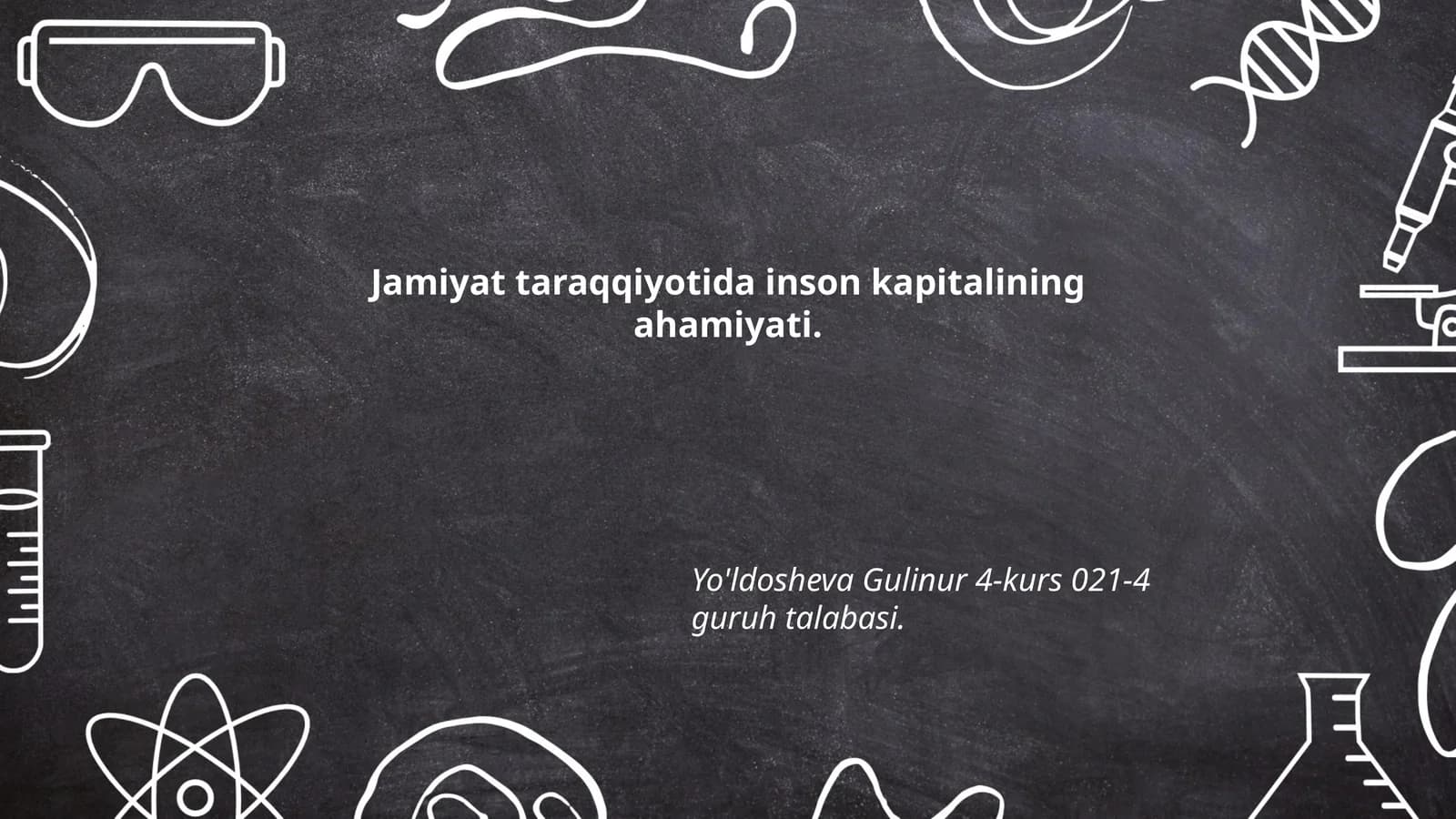 Inson kapitali tushunchasi va uning mazmuni