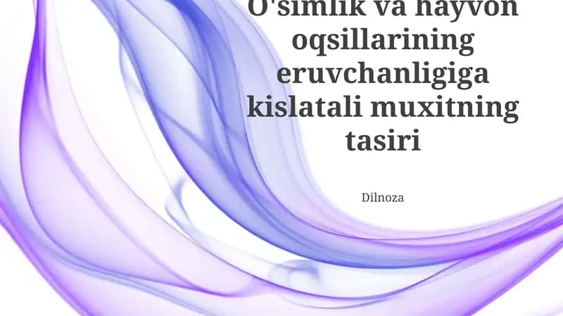Oqsillarga kirish
