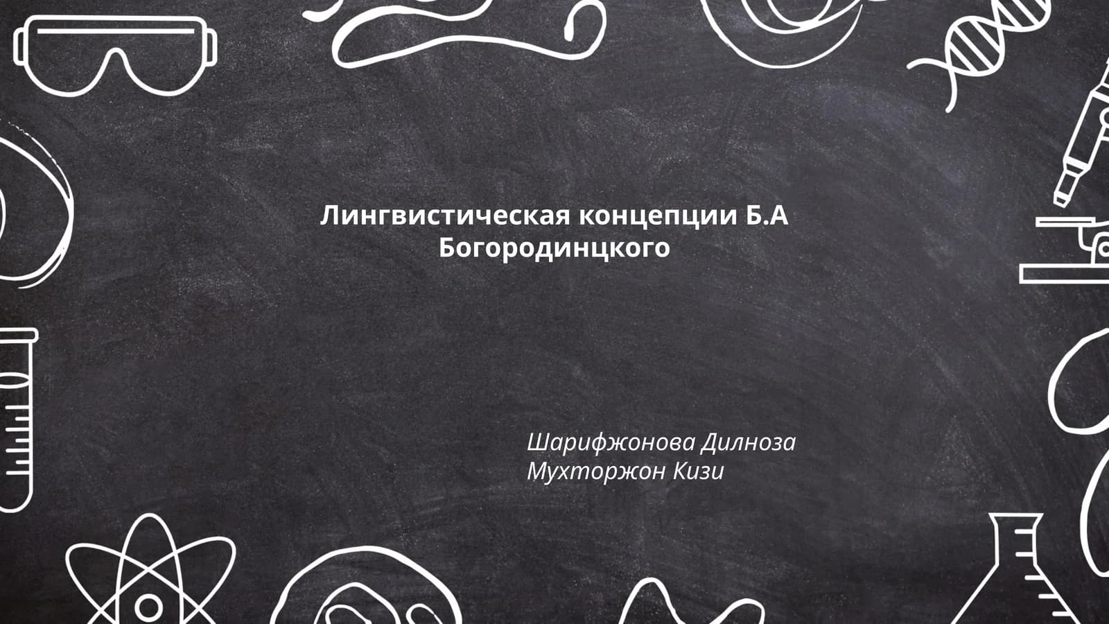 Лингвистическая концепции Б.А Богородинцкого