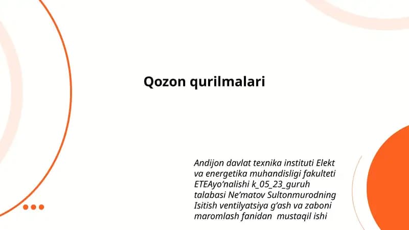 Qozon qurilmalari