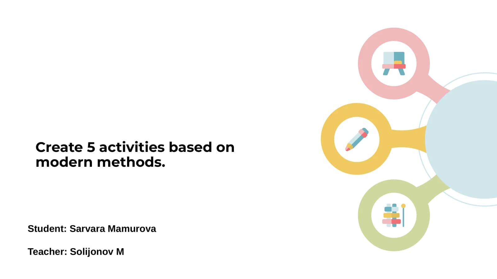 Modern Educational Methods Activities