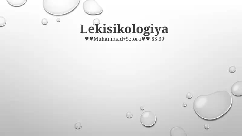 Lekisikologiya
