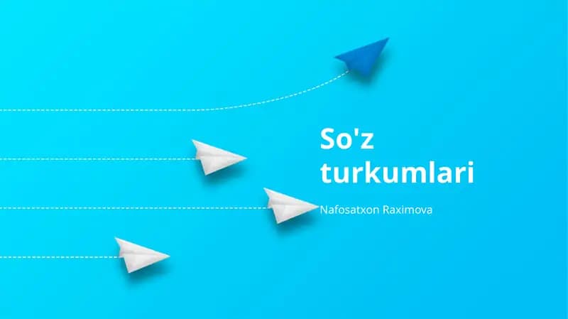 So'z turkumlari