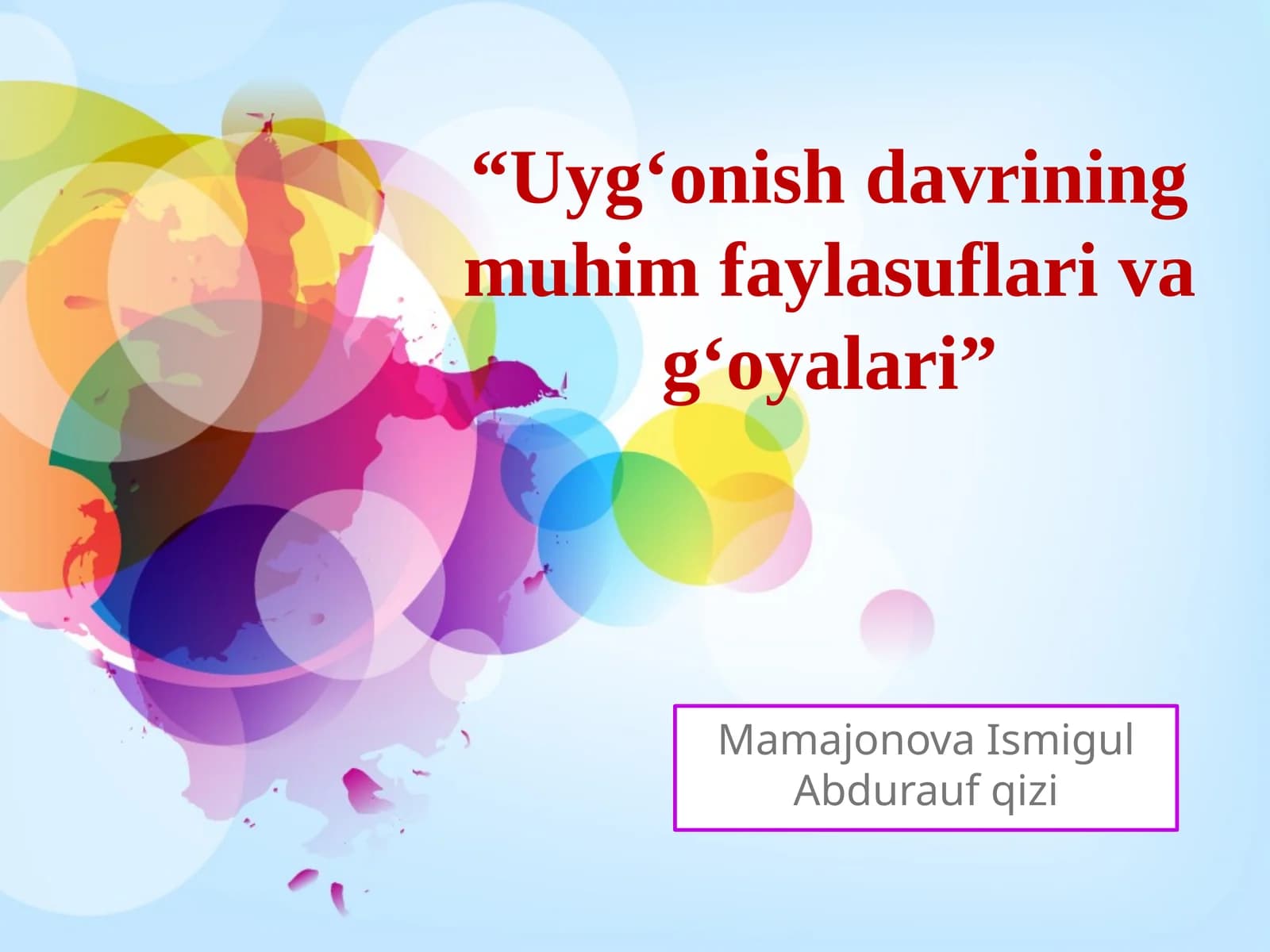 Uygʻonish davrining muhim faylasuflari va gʻoyalari