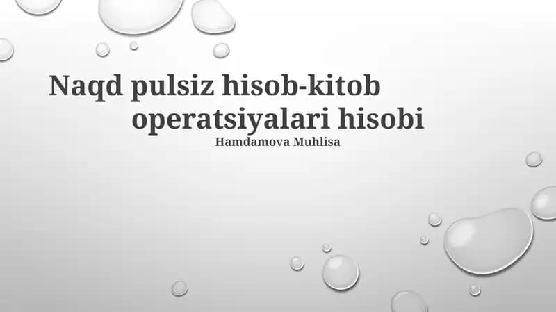 Naqd pulsiz hisob-kitob