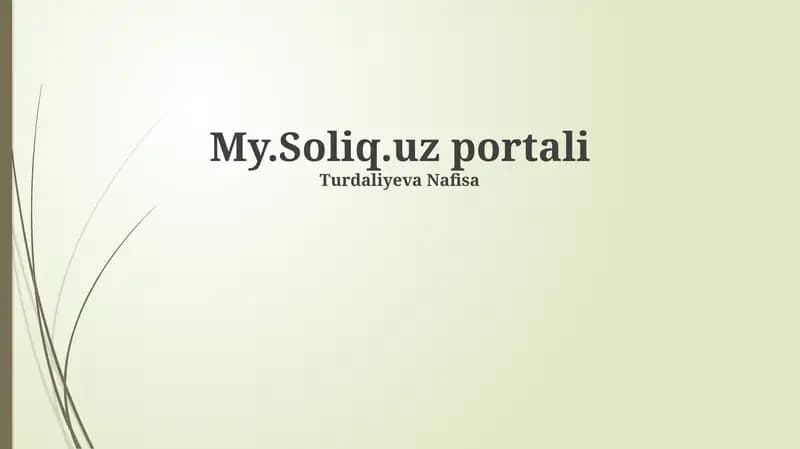 My.Soliq.uz portali