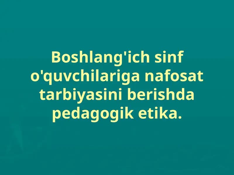 Nafosat Tarbiyasi