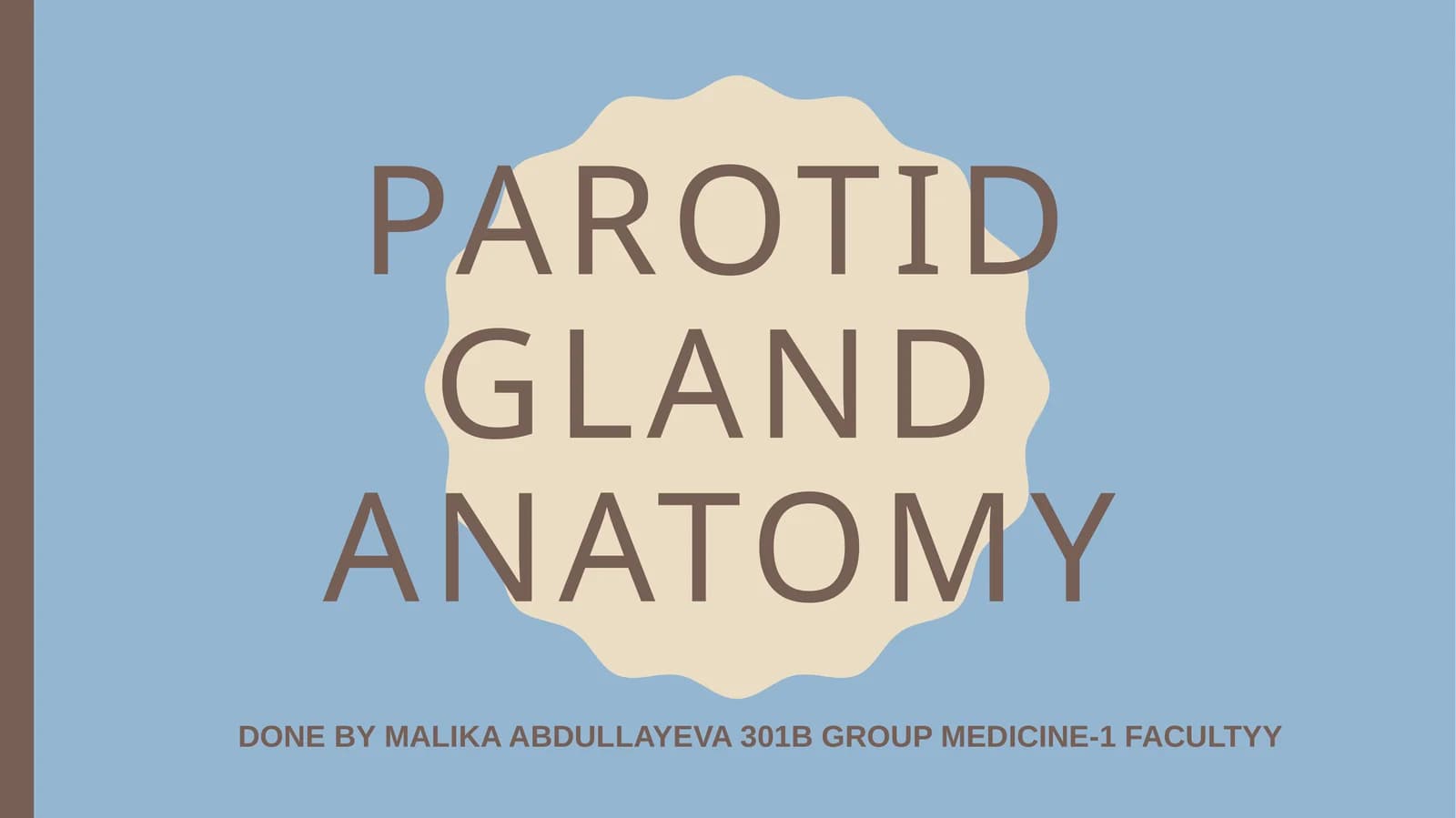 Parotid gland anatomy