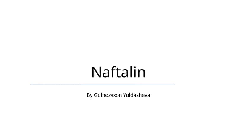 Naftalin