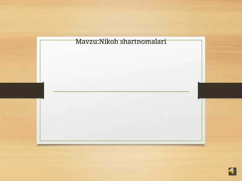 Nikoh shartnomalari