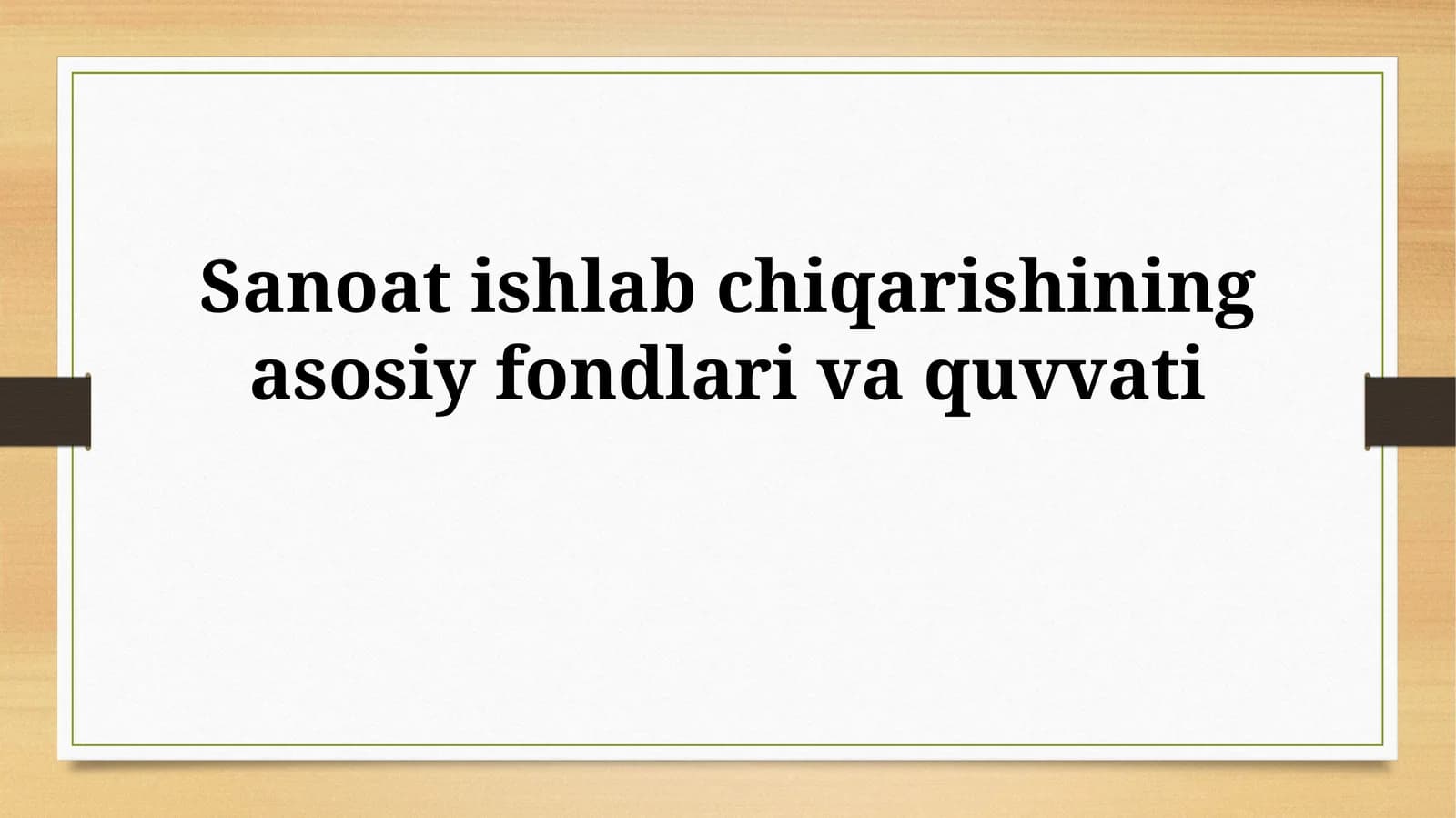 Asosiy fondlarivaquvvati