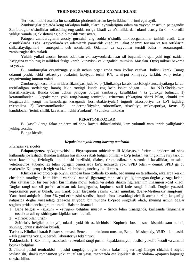 Zamburugli kasalliklar