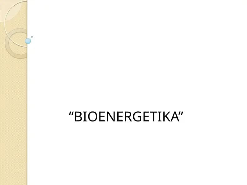 BIOENERGETIKA
