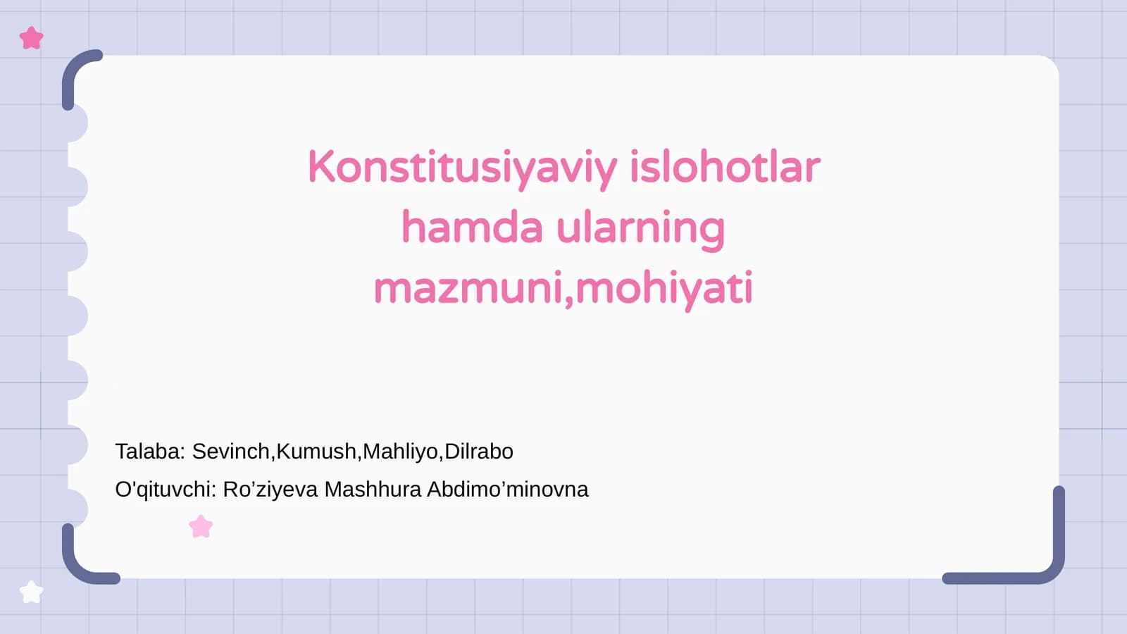 Konstitusiyaviy islohotlar