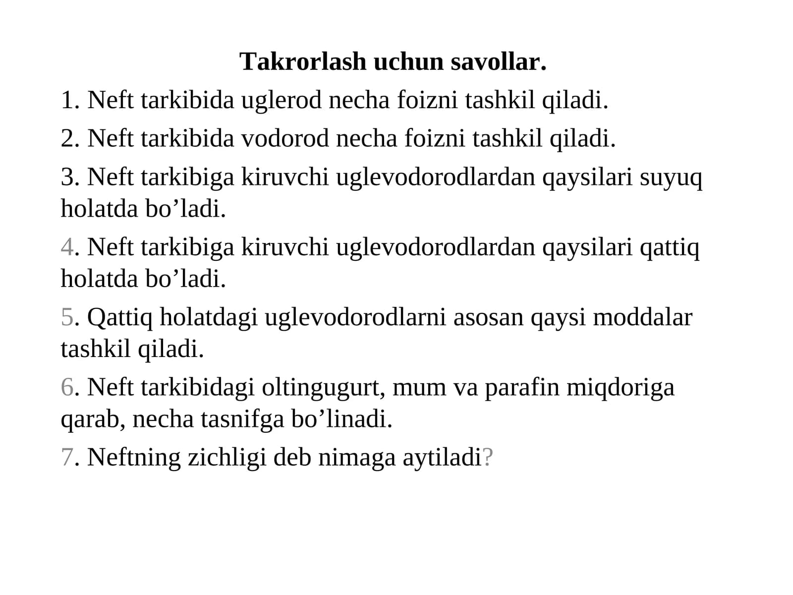 Nеft хоssаlаrini o’rgаnishningfоtоkаlоrimеtriya usuli