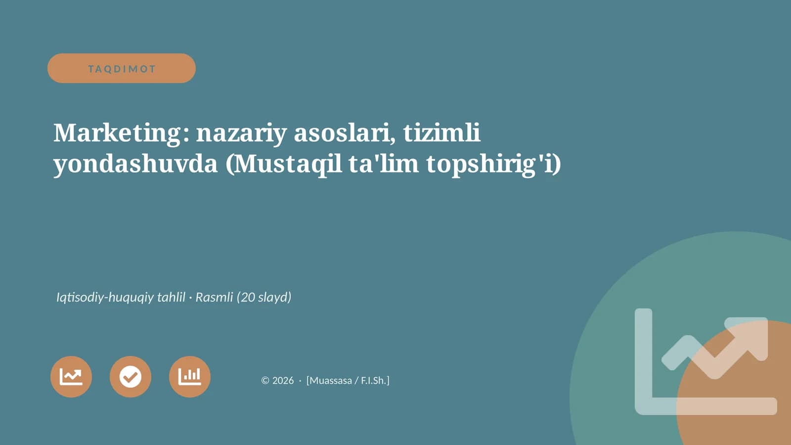 Marketing: nazariy asoslari, tizimli yondashuvda