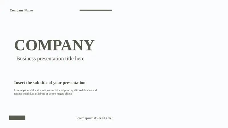 Business presentation