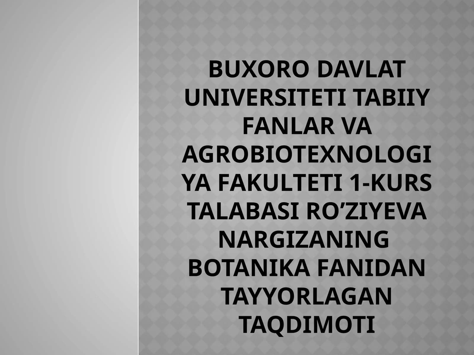 O’zbekistonning adventivo’simliklari