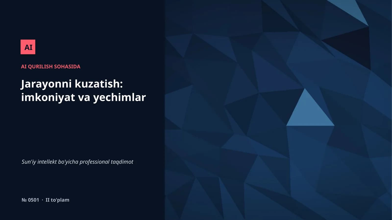 Sun'iy intellekt bo'yicha professional taqdimot