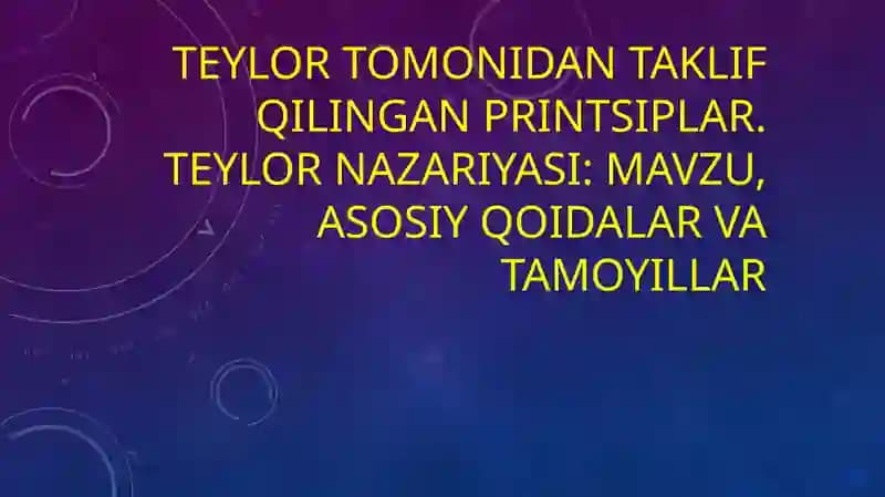 Teylor Nazariyasi