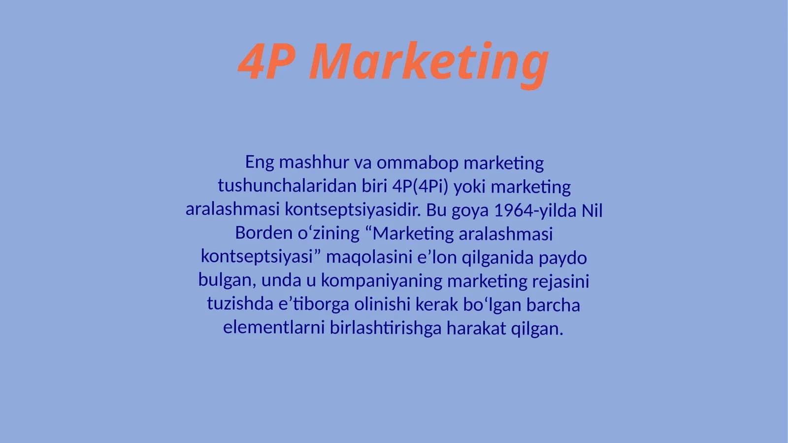 4P Marketing