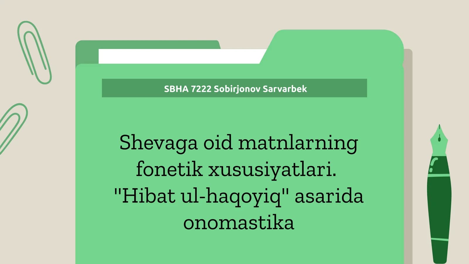 Shevaga Oid Matnlarning Fonetik Xususiyatlari