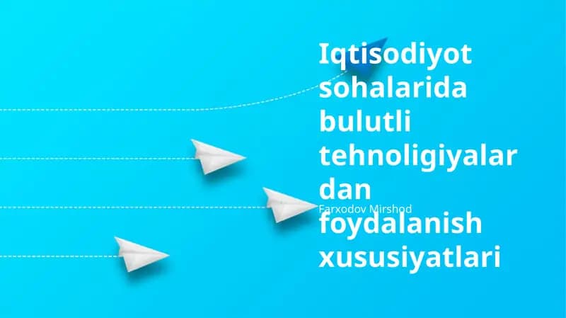 Bulut Texnologiyalaridan Foydalanishning Afzalliklari va Kamchiliklari