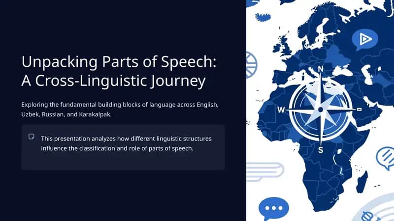 Parts of Speech: A Universal Concept