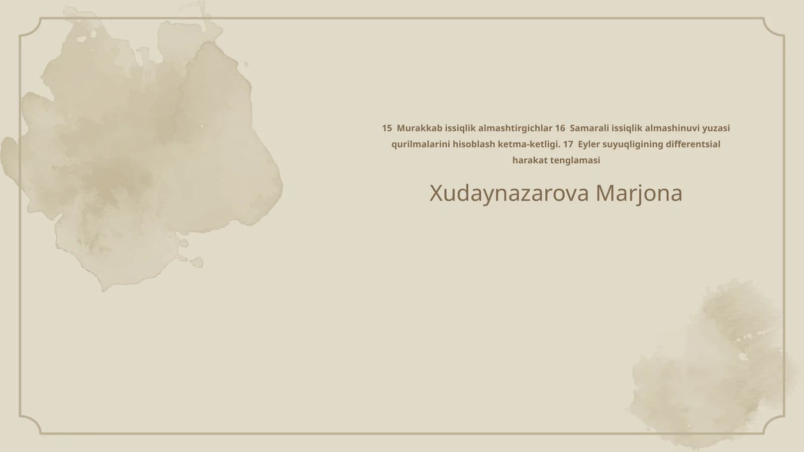 Murakkab issiqlik almashtirgichlar