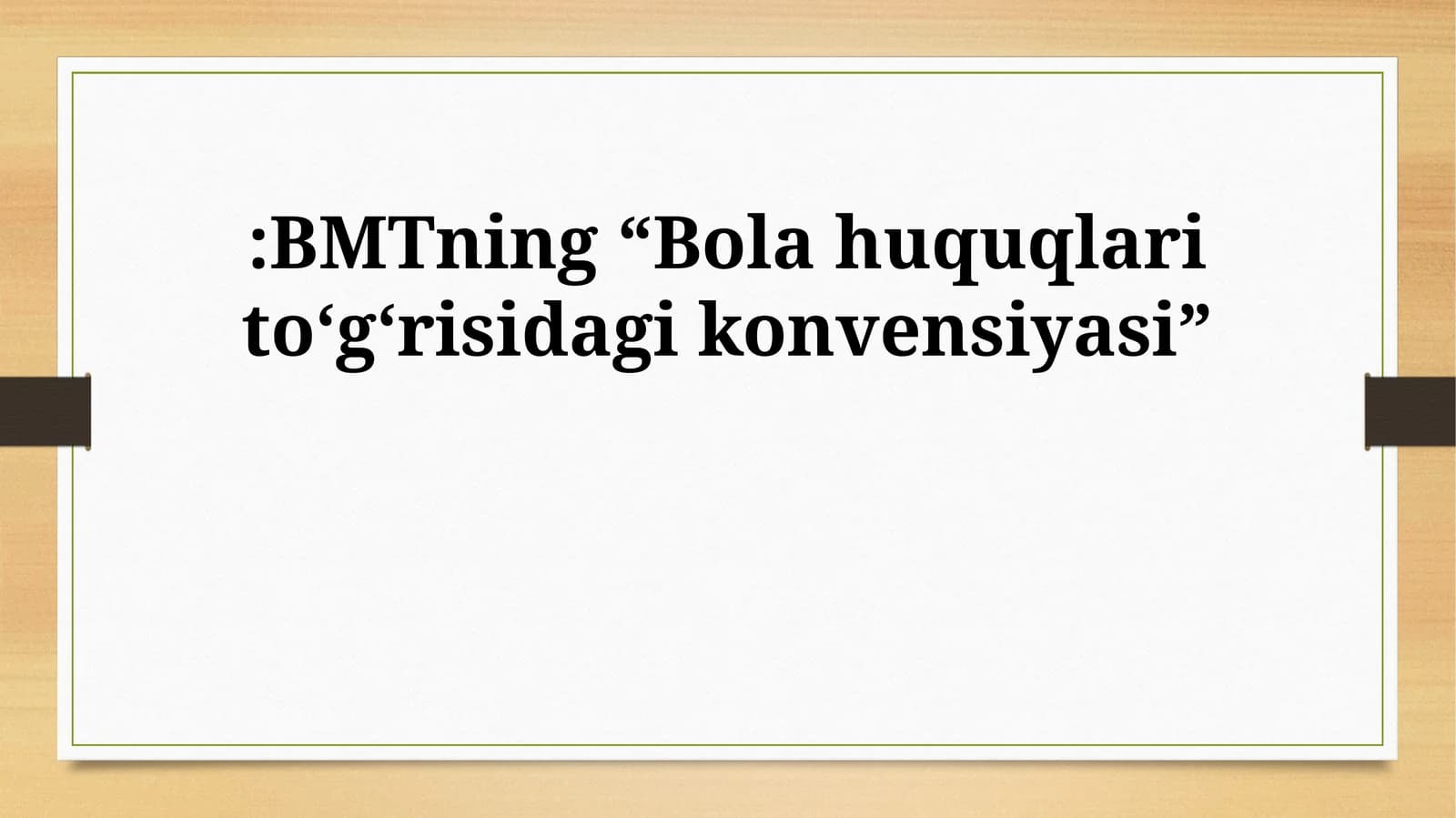 Nogiron bolalar huquqlari