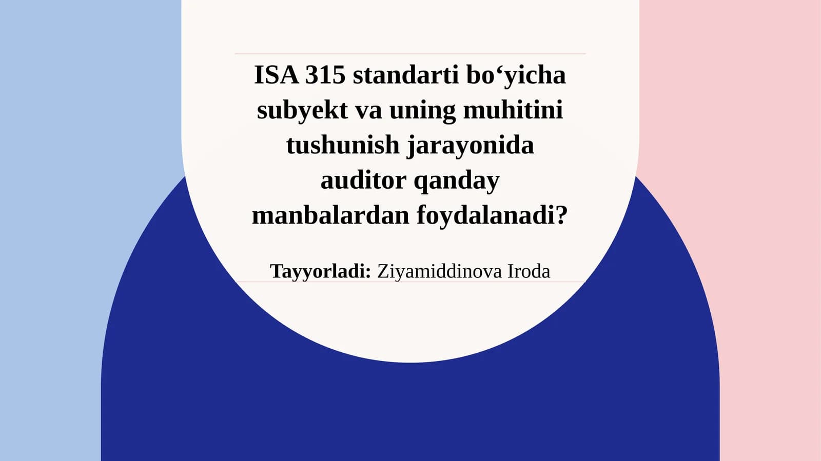 ISA 315 standarti