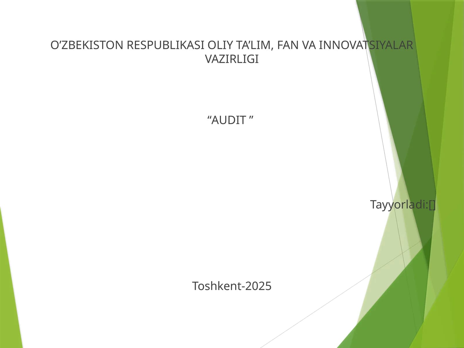 XUSUSIY KAPITAL AUDITI