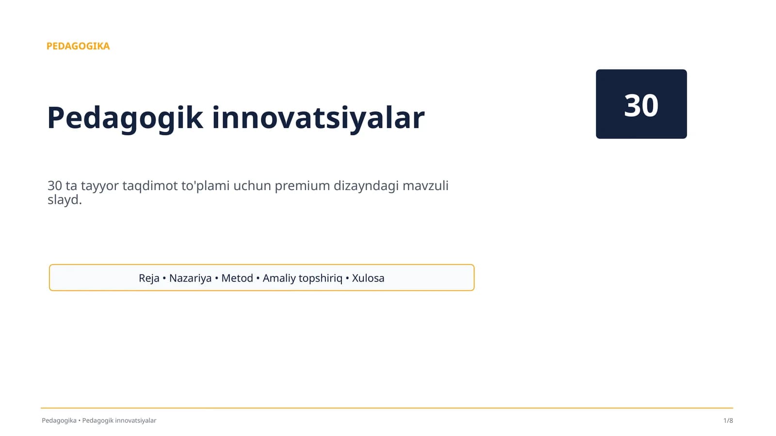 Pedagogik innovatsiyalar