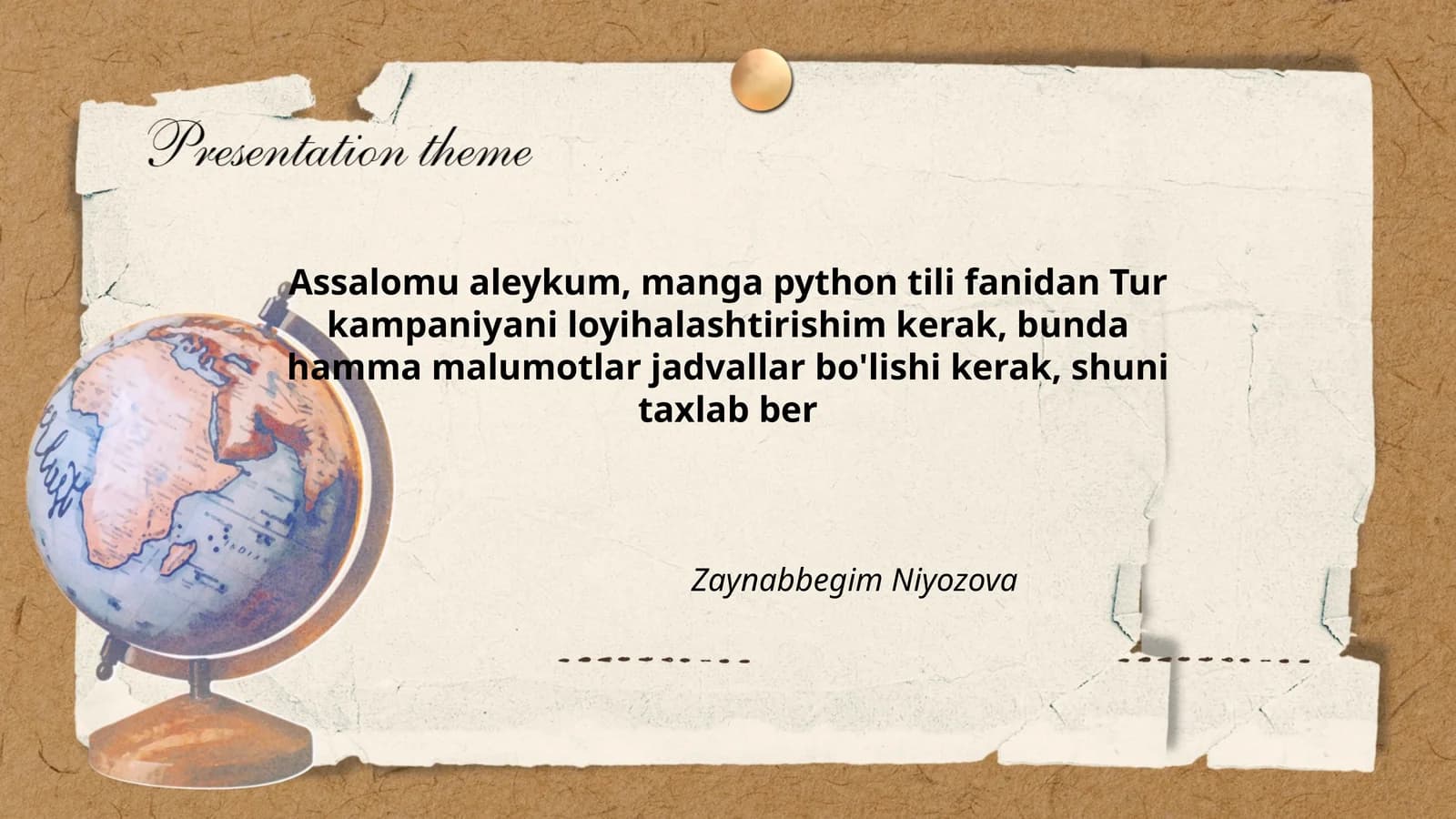 Tur kampaniyani loyihalashtirish
