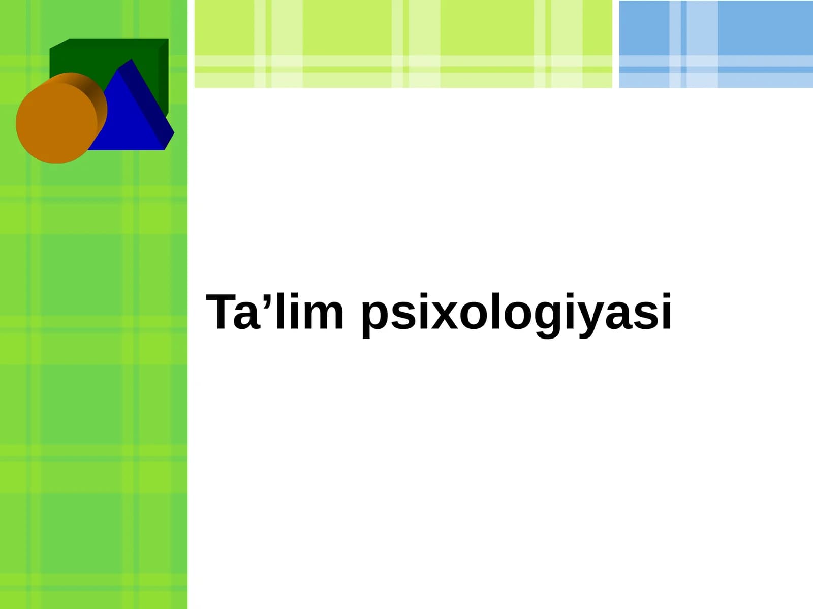 Ta’lim psixologiyasi