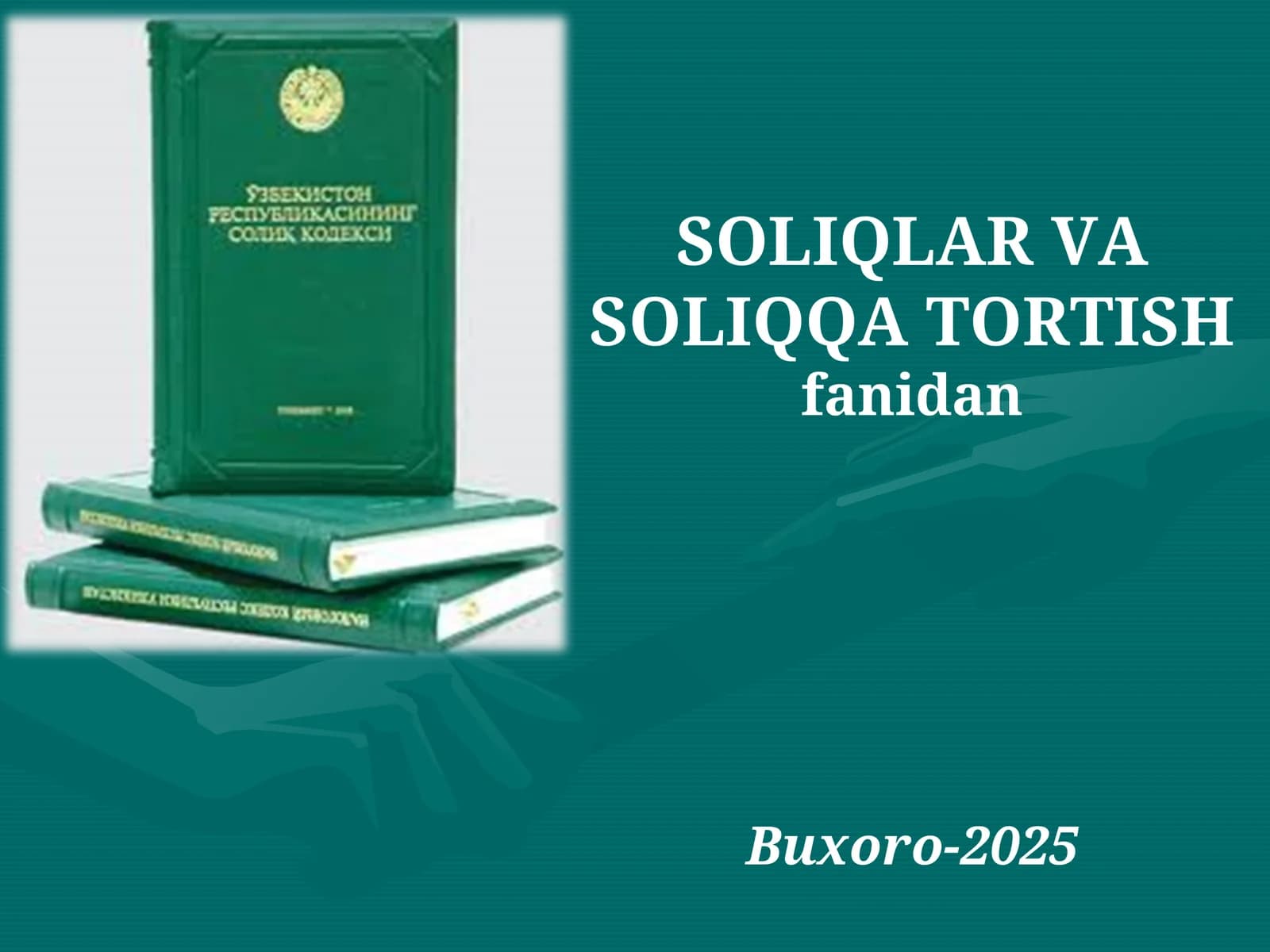 jismoniy shaxslardan olinadigan daromad solig'i
