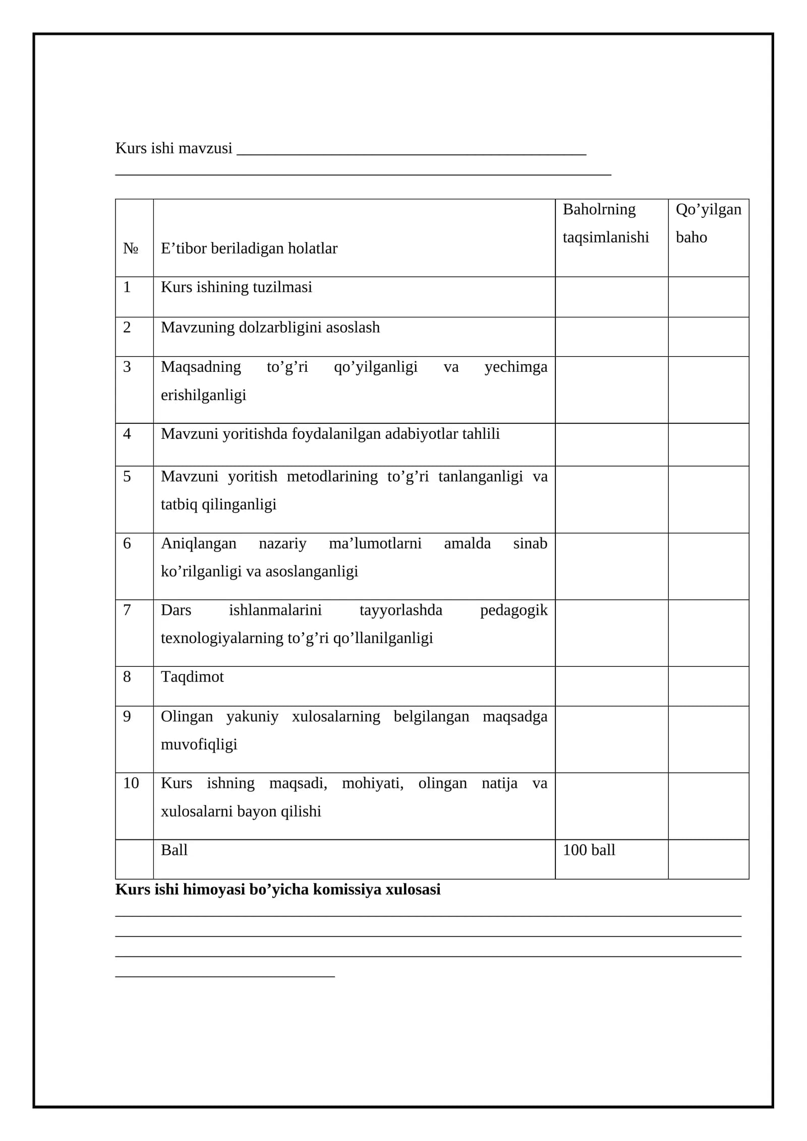 TABIATNING INSON HAYOTIDAGI O‘RNI