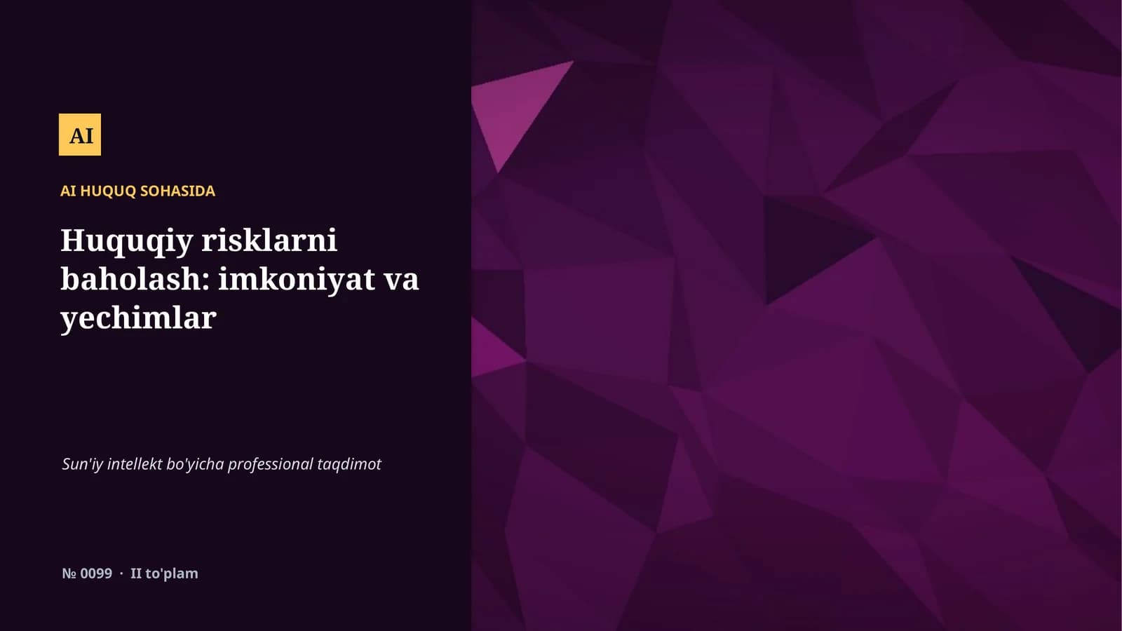 Mavzuga umumiy nazar