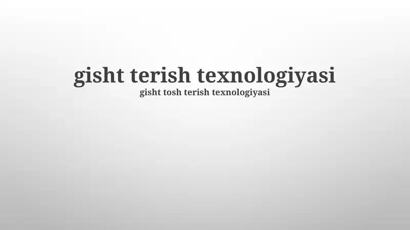Geofazoviy Texnologiyalar
