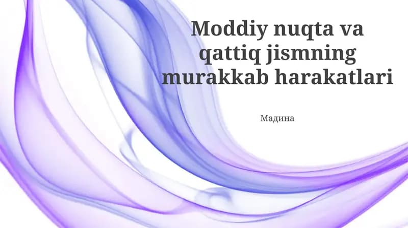 Qattiq Jism Harakati