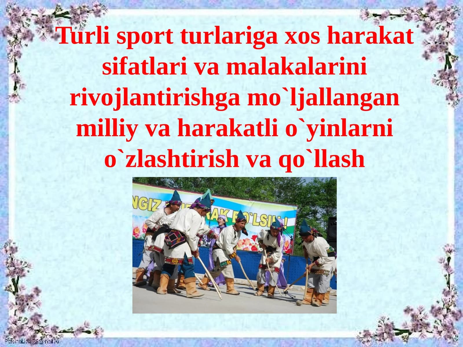 O'zbek xalq o'yinlari