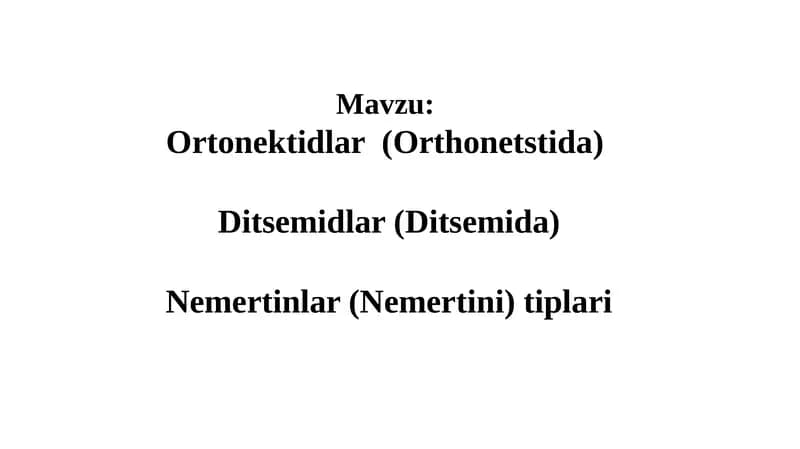 Ortonektidlar