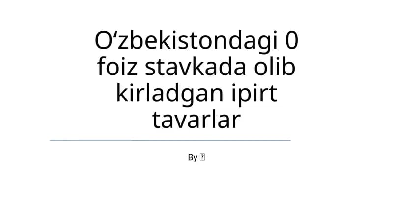 Moliyaviy prognozlar