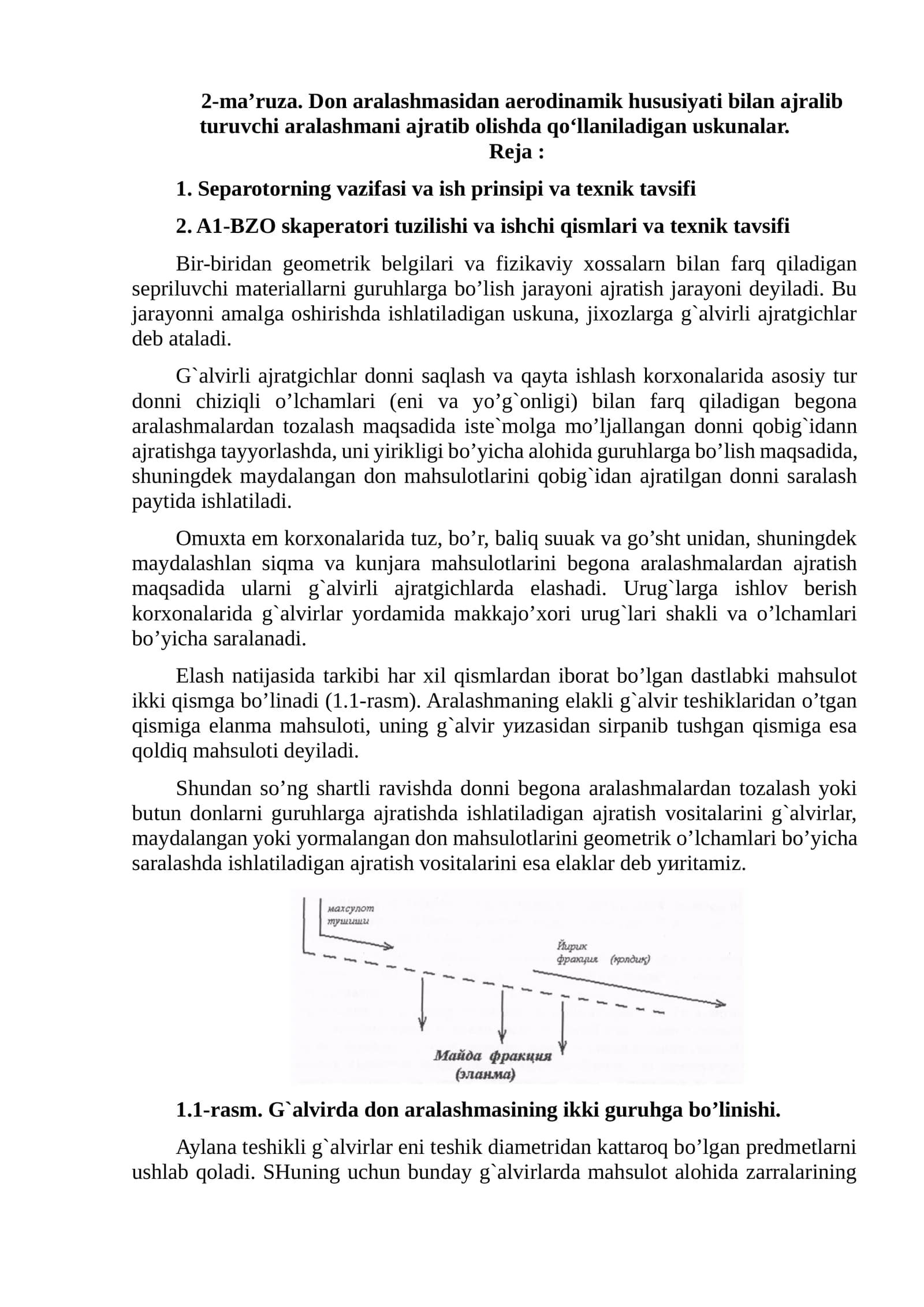 G'alvirli ajratgichlar