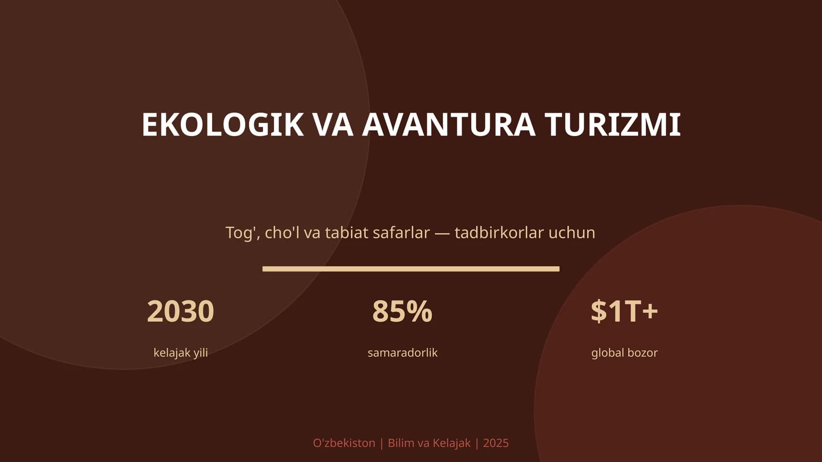 Ekologik va avantura turizmi
